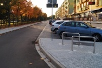 Stojaki rowerowe na ul. Bohaterow Westerplatte (photo)