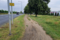 Tędy pobiegnie nowa trasa rowerowa wzdłuż Poznańskiej w Lesznie.