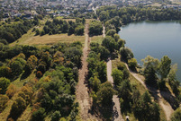 Leszno będzie miało wokół zbiornika zaborowskiego prawie dwukilometrową trasę pieszo - rowerową
