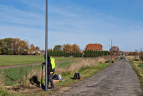 Lampy solarne oświetlają łącznik na Antonińskiej w Lesznie