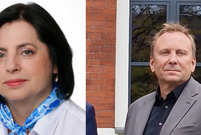 Zasłużeni dla Miasta Leszna: Bernardyna Kaźmierczak oraz Adam Kenkel.