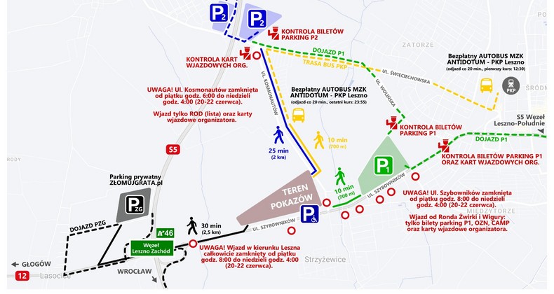 Organizacja ruchu podczas Antidotum Airshow