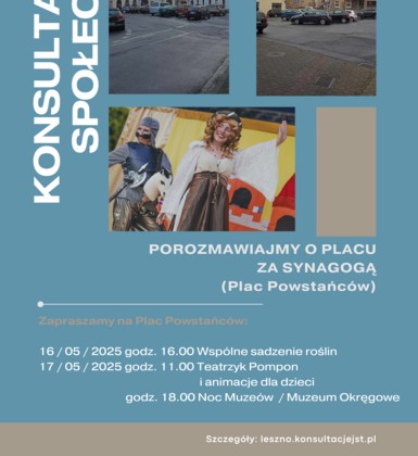 Plac Powstańców: sadzenie roślin, teatrzyk dla dzieci i Noc Muzeów