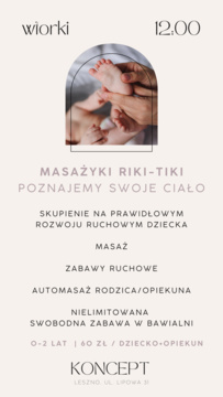 KONCEPT rozwojowy - MASAŻYKI RIKI-TIKI czyli poznajemy swoje ciało