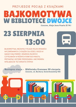 Bajkomotywa w Bibliotece Dwójce