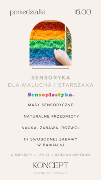 KONCEPT animacyjny - sensoryka dla malucha i starszaka