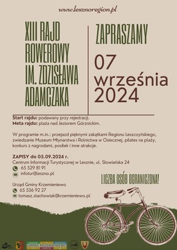 XIII Rajd Rowerowy im. Zdzisława Adamczaka