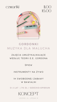 Koncept rozwojowy - Gordonki, czyli muzyka dla malucha