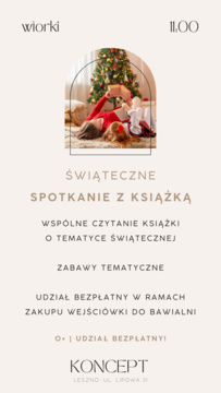 Koncept domowy - świąteczne spotkanie z książką