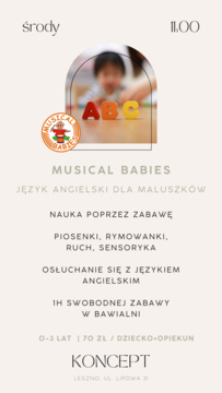 MUSICAL BABIES czyli języka angielski dla maluszków