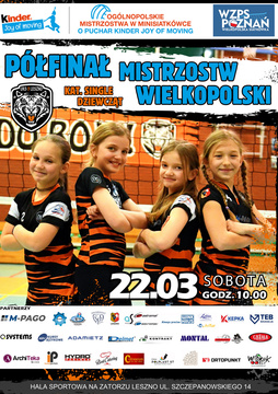 Półfinał Mistrzostw Wielkopolski w minisiatkówce - kat. single dziewcząt.