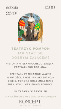 TEATRZYK POMPON - jak stać się dobrym zającem?