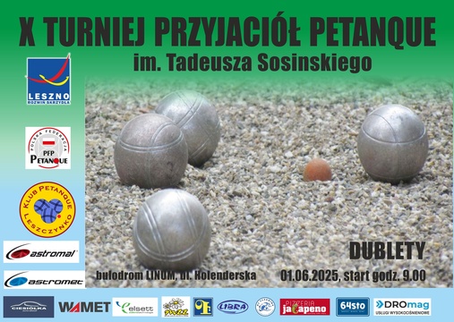 X Turniej Przyjaciół Petanque im. Tadeusza Sosinskiego
