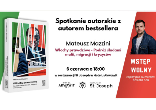 Wieczór autorski z Mateuszem Mazzinim WSTĘP WOLNY
