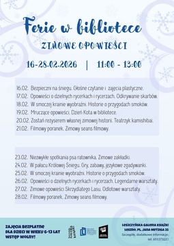 Ferie w bibliotece: 