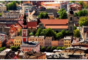 Panorama Miasta Leszna z wieża ratuszową