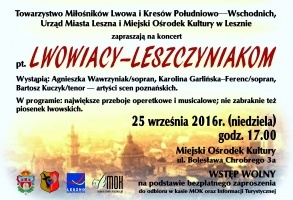 Koncert z cyklu Lwowiacy-Leszczyniakom