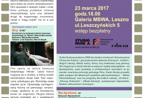POLSKIE DEBIUTY ZE STUDIA MUNKA - pokaz filmowy w Galerii MBWA Leszno