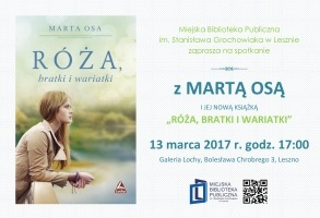 Spotkanie autorskie z Ewą Rosolską vel. Martą Osą - promocja nowej książki 