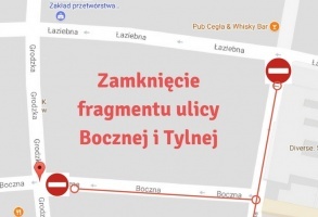 Zamknięcie fragmentu ulic Tylnej i Bocznej- 15.09