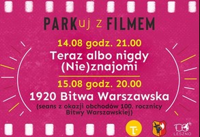 PARKuj z FILMEM - plenerowe kino w Parku im. Leszczyńskich Satyryków