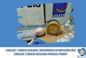Zdjęcie, Szkolenie z działania i zastosowania defibrylatora oraz szkolenie z zakresu udzielania pierwszej pomocy 