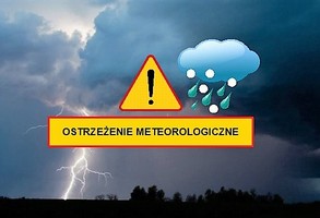 Ostrzeżenie meteorologiczne - prognozowane burze, lokalnie grad