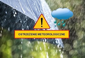 Ostrzeżenie meteorologiczne - intensywne opady deszczu, zmiana stopnia zagrożenia