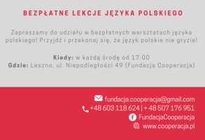 Bezpłatne lekcje języka polskiego