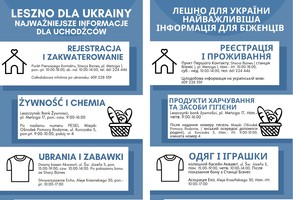 Ulotka z informacjami w języku polskim i ukraińskim