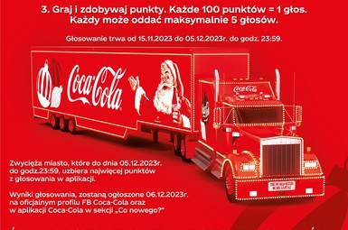 Sprowadź świąteczną ciężarówkę Coca-Coli do Leszna