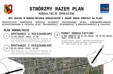 Konsultacje społeczne dotyczące projektu MPZP ulicy Gronowskiej