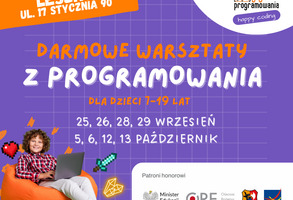 Bezpłatne warsztaty z programowania dla dzieci i młodzieży 