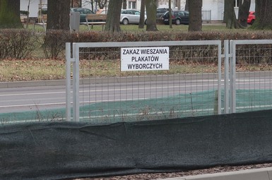 Bezpłatne miejsca na plakaty wyborcze w Lesznie