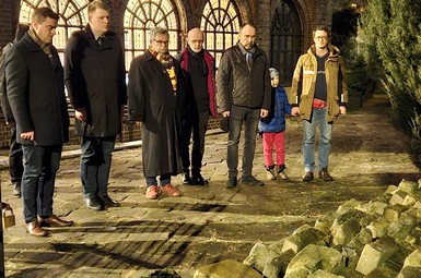 Światełko w symbolicznym miejscu