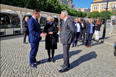 Wizyta Premiera Dolnej Saksonii w Lesznie i debata młodzieży w ratuszu