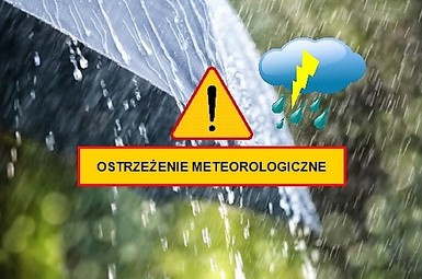 Przewidywany silny deszcz z burzami!