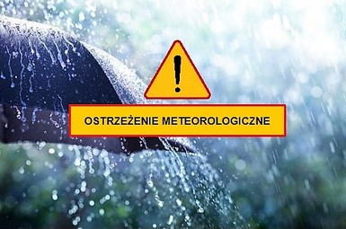 Prognozowany silny deszcz z burzami!