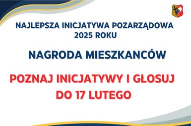 Głosowanie na Nagrodę Mieszkańców w konkursie na Najlepsza Inicjatywę Pozarządową 2025 roku.