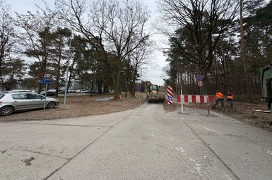 Prace na kolejnym odcinku ulicy Kiepury w Lesznie